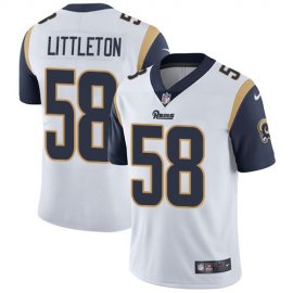 Nike Los Angeles Rams #58 Cory Littleton White Mens Stitched NFL Vapor Untouchable Limited Jersey