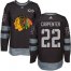 Adidas Chicago Blackhawks #22 Ryan Carpenter Black 1917-2017 100th Anniversary Stitched NHL Jersey