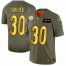 Pittsburgh Steelers #30 James Conner NFL Mens Nike Olive Gold 2019 Salute to Service Limited Jersey