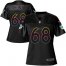 Nike Miami Dolphins #68 Robert Hunt Black Womens NFL Fashion Game Jersey