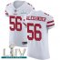 Nike San Francisco 49ers #56 Kwon Alexander White Super Bowl LIV 2020 Mens Stitched NFL Vapor Untouchable Elite Jersey
