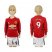 Manchester United #9 Lukaku Home Long Sleeves Kid Soccer Club Jersey