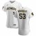 Milwaukee Brewers #53 Brandon Woodruff Mens Nike White Home 2020 Authentic Player MLB Jersey