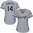 Chicago White Sox #14 Paul Konerko Grey Road Womens Stitched MLB Jersey