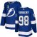 Adidas Tampa Bay Lightning #98 Mikhail Sergachev Blue 2022 Stanley Cup Final Patch Home Authentic Stitched NHL Jersey Mens
