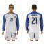 USA #21 Chandler Home Long Sleeves Soccer Country Jersey