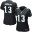 Nike Philadelphia Eagles #13 Nelson Agholor Black Alternate Womens Stitched NFL New Elite Jersey