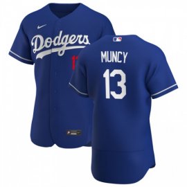 Los Angeles Dodgers #13 Max Muncy Mens Nike Royal Alternate 2020 Authentic Player MLB Jersey