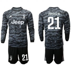 Juventus Blank Green Goalkeeper Long Sleeves Soccer Club Jersey