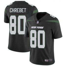 Nike New York Jets #80 Wayne Chrebet Black Alternate Mens Stitched NFL Vapor Untouchable Limited Jersey