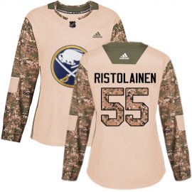 Adidas Buffalo Sabres #55 Rasmus Ristolainen Camo Authentic 2017 Veterans Day Womens Stitched NHL Jersey