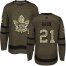 Adidas Toronto Maple Leafs #21 Bobby Baun Green Salute to Service Stitched NHL Jersey
