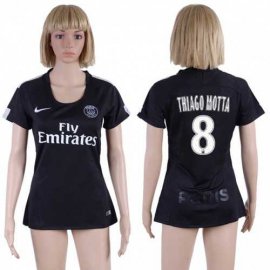 Womens Paris Saint-Germain #8 Thiago Motta Sec Away Soccer Club Jersey