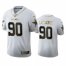 Dallas Cowboys #90 Demarcus Lawrence Mens Nike White Golden Edition Vapor Limited NFL 100 Jersey