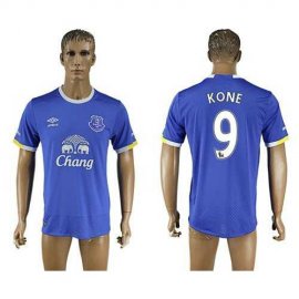 Everton #9 Kone Home Soccer Club Jersey