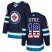 Adidas Winnipeg Jets #18 Bryan Little Navy Blue Home Authentic USA Flag Stitched NHL Jersey