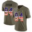 Nike New Orleans Saints #94 Cameron Jordan Olive/USA Flag Youth Stitched NFL Limited 2017 Salute to Service Jersey