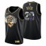 New York New York Knicks #20 Kevin Knox Mens Golden Edition Diamond Logo 2021/22 Swingman Jersey – Black Mens
