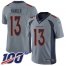 Nike Denver Broncos #13 KJ Hamler Gray Youth Stitched NFL Limited Inverted Legend 100th Season Jersey