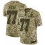 Nike New Orleans Saints #77 Willie Roaf Camo Mens Stitched NFL Limited 2018 Salute To Service Jersey