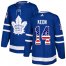 Adidas Toronto Maple Leafs #14 Dave Keon Blue Home Authentic USA Flag Stitched NHL Jersey