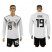 Germany #19 Gotze White Home Long Sleeves Soccer Country Jersey