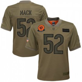 Youth Chicago Chicago Bears #52 Khalil Mack Nike Camo 2019 Salute to Service Game Jersey