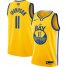 Nike Golden State Warriors #11 Klay Thompson 2022 NBA Finals Mens Yellow The Bay City Edition Jersey Mens