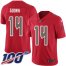 Nike Tampa Bay Buccaneers #14 Chris Godwin Red Youth Stitched NFL Limited Rush 100th Season Jersey