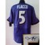 Nike Baltimore Ravens #5 Joe Flacco Purple Team Color Mens Stitched NFL Elite Autographed Jersey