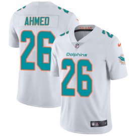 Nike Miami Dolphins #26 Salvon Ahmed White Mens Stitched NFL Vapor Untouchable Limited Jersey