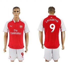 Arsenal #9 Lacazette Home Soccer Club Jersey