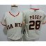 Toddler San Francisco Giants #28 Buster Posey Cream Stitched MLB Jersey