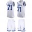 Nike Dallas Cowboys #71 Lael Collins White Mens Stitched NFL Limited Tank Top Suit Jersey