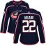 Adidas Columbus Blue Jackets #22 Sonny Milano Navy Blue Home Authentic Womens Stitched NHL Jersey