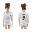 Womens Real Madrid #9 Benzema Home Soccer Club Jersey