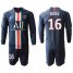 Paris Saint-Germain #16 Areola Home Long Sleeves Soccer Club Jersey