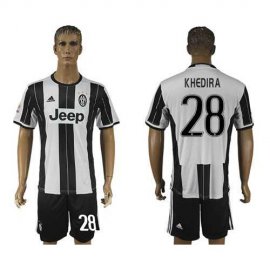 Juventus #28 Khedira Home Soccer Club Jersey
