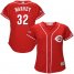 Cincinnati Reds #32 Matt Harvey Red Alternate Womens Stitched MLB Jersey