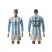 Argentina #22 Lavezzi Home Long Sleeves Soccer Country Jersey