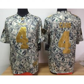 Nike Las Vegas Raiders #4 Derek Carr Dollar Fashion Mens Stitched NFL Elite Jersey