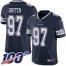 Nike Dallas Cowboys #97 Everson Griffen Navy Blue Team Color Youth Stitched NFL 100th Season Vapor Untouchable Limited Jersey