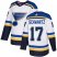 Adidas St. Louis Blues #17 Jaden Schwartz White Road Authentic Stitched Youth NHL Jersey