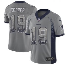 Nike Dallas Cowboys #19 Amari Cooper Gray Mens Stitched NFL Limited Rush Drift Fashion Jersey