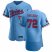 Minnesota Twins #72 Caleb Thielbar Mens Nike Light Blue Alternate 2020 60th Season Authentic Team MLB Jersey