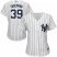 New York Yankees #39 Mike Tauchman White Strip Home Womens Stitched MLB Jersey