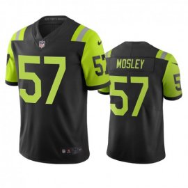 New York New York Jets #57 C.J. Mosley Black Green Vapor Limited City Edition NFL Jersey