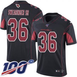 Nike Arizona Cardinals #36 D.J. Swearinger Sr. Black Mens Stitched NFL Limited Rush 100th Season Jersey