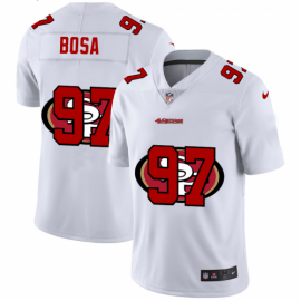 San Francisco 49ers #97 Nick Bosa White Mens Nike Team Logo Dual Overlap Limited NFL Jersey