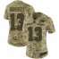 Nike New England Patriots #13 Phillip Dorsett Camo Womens Stitched NFL Limited 2018 Salute to Service Jersey